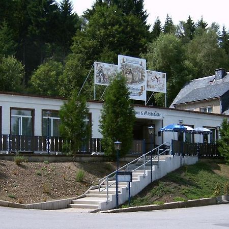 Pension Und Berggasthaus Kapellenstein Geyer ภายนอก รูปภาพ
